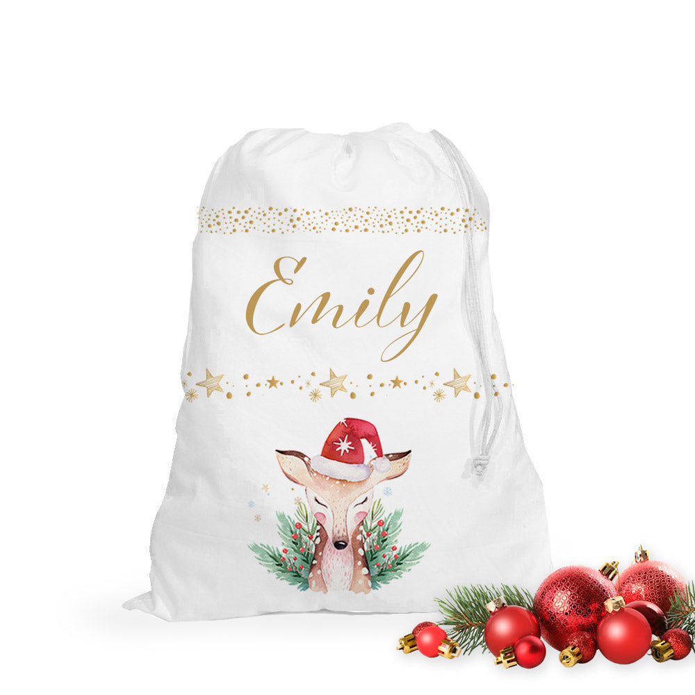 Personalised Christmas Bag- Oh Deer