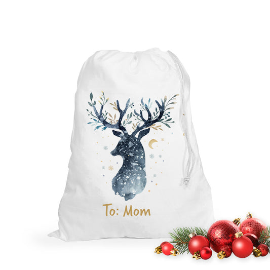 Personalised Christmas Bag - Midnight Deer