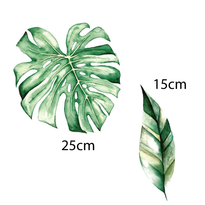 Tropical Leaves Wall Sticker Set